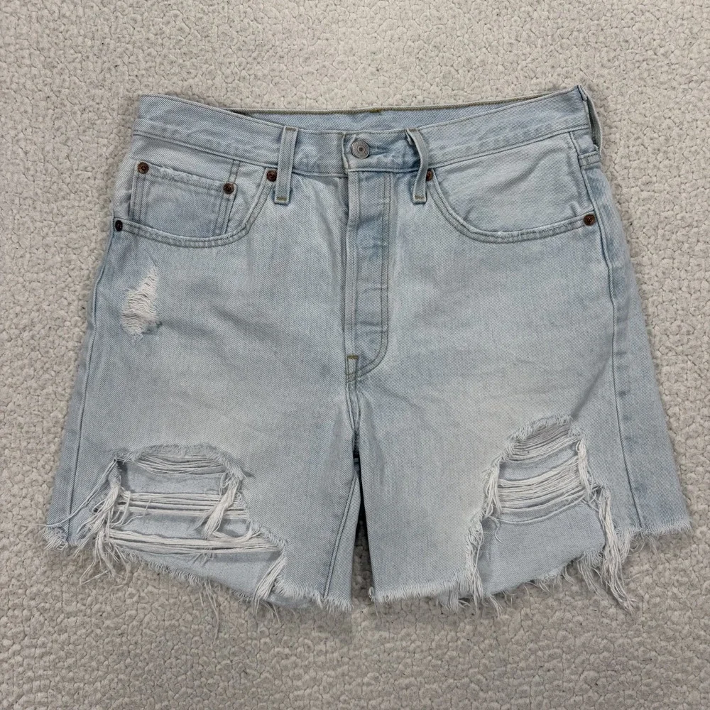 Levi's Denim Cutoff Shorts Women's 30 (31x6) Distressed Boho Festival Beach